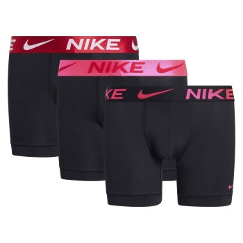 Nike 3P Everyday Essentials Micro Boxer Brief Sort/Rosa polyester X-Large Herre