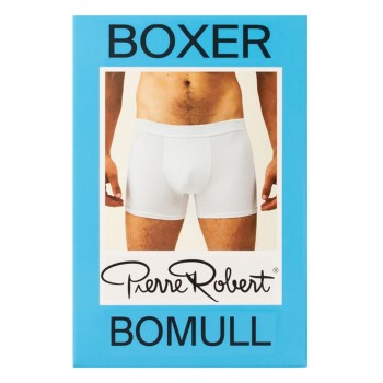 Pierre Robert For Men Cotton Boxer Hvid økologisk bomuld Large Herre