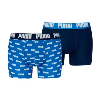 Puma 2P Everyday Aop Boxer Marine/Blå bomuld Small Herre