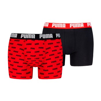 Puma 2P Everyday Aop Boxer Rød/Sort bomuld X-Large Herre
