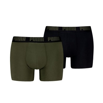 Puma 2P Men Everyday Basic Boxer Militærgrøn  bomuld Large Herre