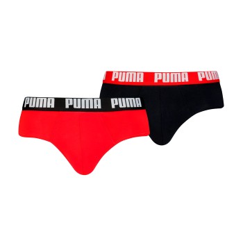 Puma 2P Men Everyday Brief Rød/Sort bomuld Large Herre