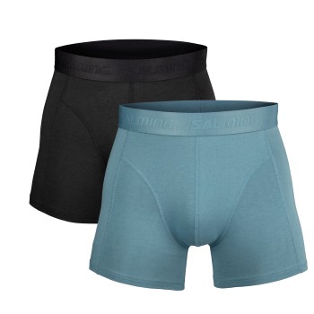 Salming 2P Boxer Briefs Sort/Blå Medium Herre
