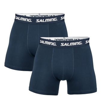 Salming 2P Cotton Boxer Marineblå bomuld XX-Large Herre