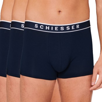 Schiesser 3P 95-5 Organic Cotton Rio Boxer Mørkblå bomuld XX-Large Herre