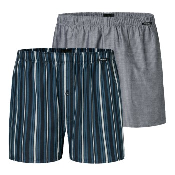 Schiesser 2P Boxershorts multipack Stribet bomuld Medium Herre