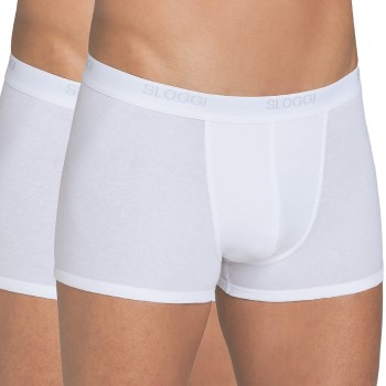 Sloggi 2P For Men Basic Short Hvid bomuld X-Large Herre