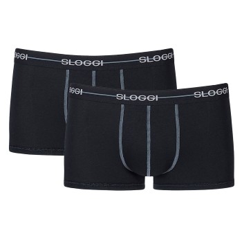 Sloggi 2P For Men Start Hip Sort bomuld Medium Herre