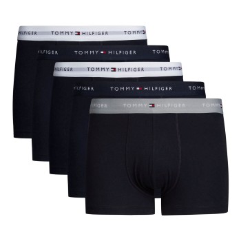 Tommy Hilfiger 5P Signature Cotton Essential Trunk Hvid/Marine bomuld X-Large Herre