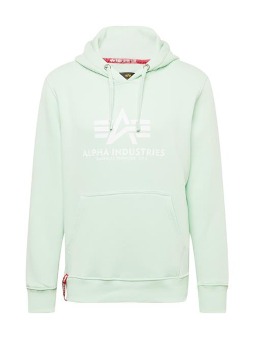 ALPHA INDUSTRIES Sweatshirt  mint / hvid