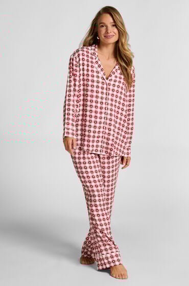 Hunkemöller Pyjamas i twill Rød