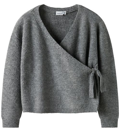 Name it Bluse - Strik - NkfSanie - Grey Melange