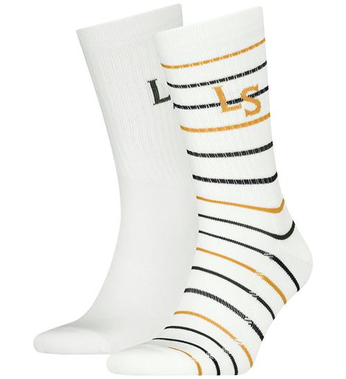 Levis Strømper - 2-pak - Hvid m. Striber