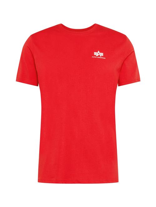 ALPHA INDUSTRIES Bluser & t-shirts  rød / hvid