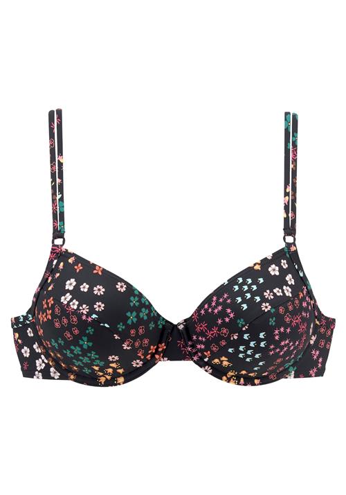 s.Oliver Bikinioverdel  gul / smaragd / lyserød / sort