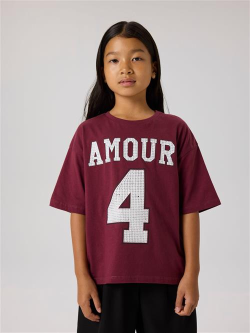 NAME IT T-shirt Sangy Burgundy