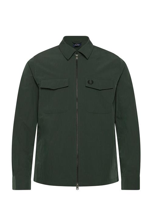 Zip Through Overshirt Fred Perry Green