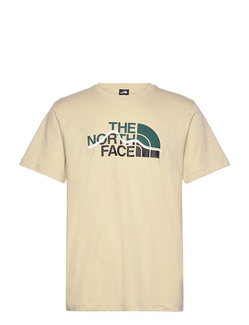 M Ss Mountain Line Tee The North Face Beige