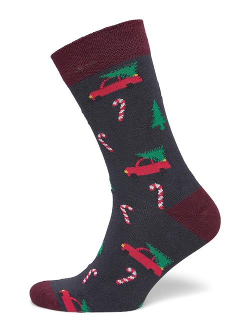 Christmas Bamboo Sock Lindbergh Grey