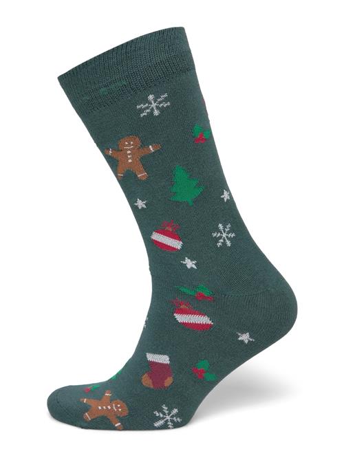 Christmas Bamboo Sock Lindbergh Green