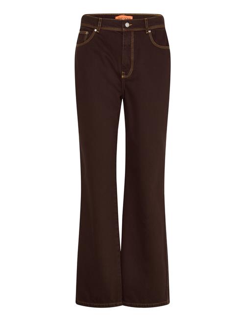 2251 Denim, High Waist Straight Cut STINE GOYA Brown