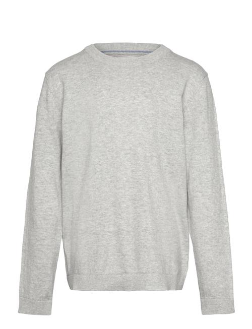 Flecked Cotton-Blend Sweater Mango Grey