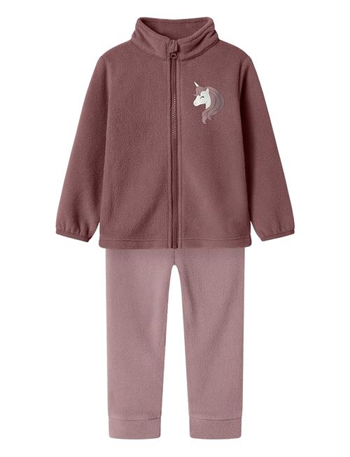 Nmfspektra Fleece Combi Set Fo Name It Pink