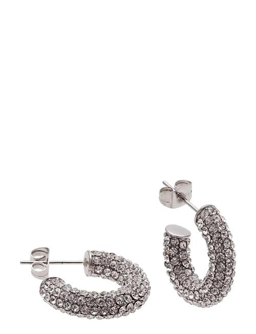 Lola Crystal Hoop Gold Bud To Rose Silver