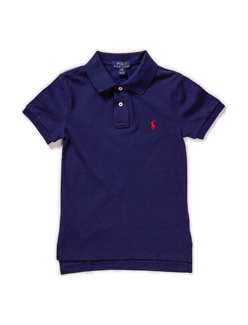 Slim Fit Cotton Mesh Polo Shirt Ralph Lauren Kids Blue