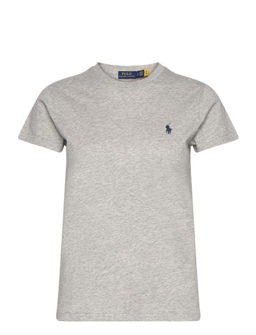 Cotton Jersey Crewneck Tee Polo Ralph Lauren Grey