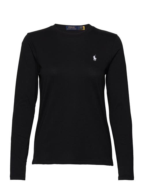 Long-Sleeve Jersey Crewneck Tee Polo Ralph Lauren Black