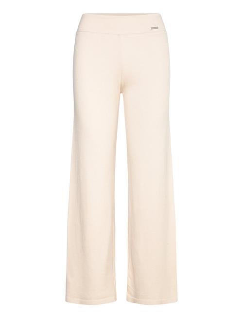 Ribbed Wool Petite Wide Pants Aim´n Beige