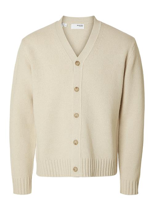 Slhcody Ls Knit Relaxed Cardigan Noos Selected Cream