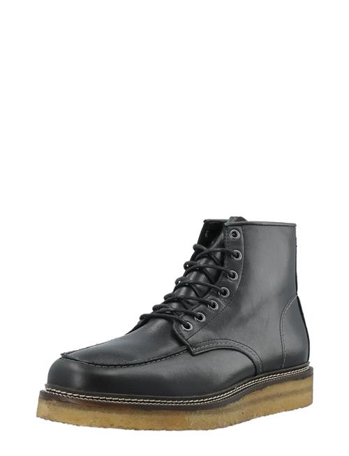 Biajesper Moc Toe Boot Waxed Leather Bianco Black