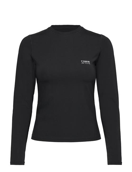 Womens Long Sleeve Training Tee 7 DAYS Active Black