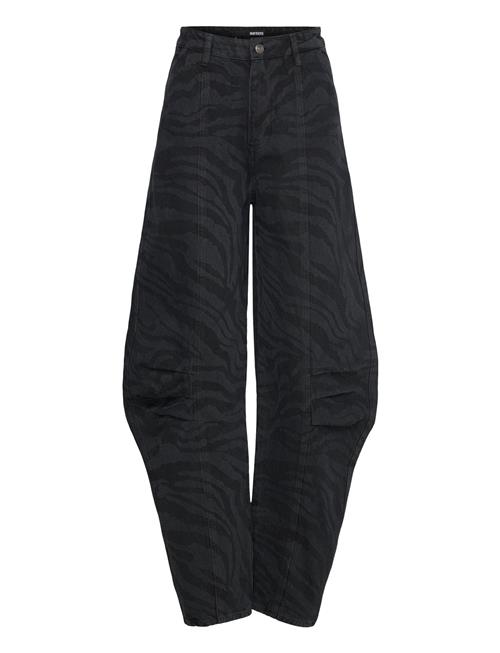 Zebra Twill Cargo Pants ROTATE Birger Christensen Black