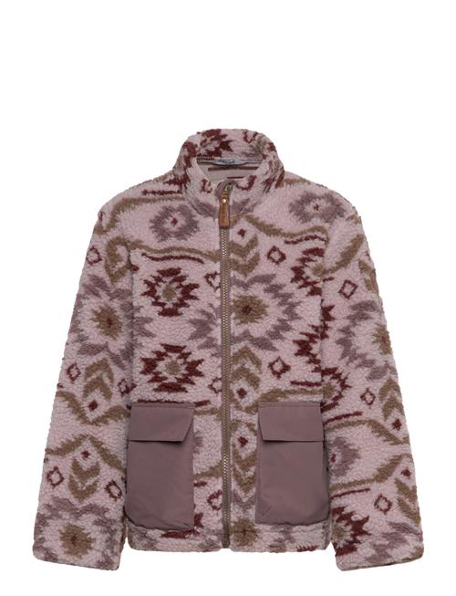Teddy Mix Jacket Aop Mikk-line Pink