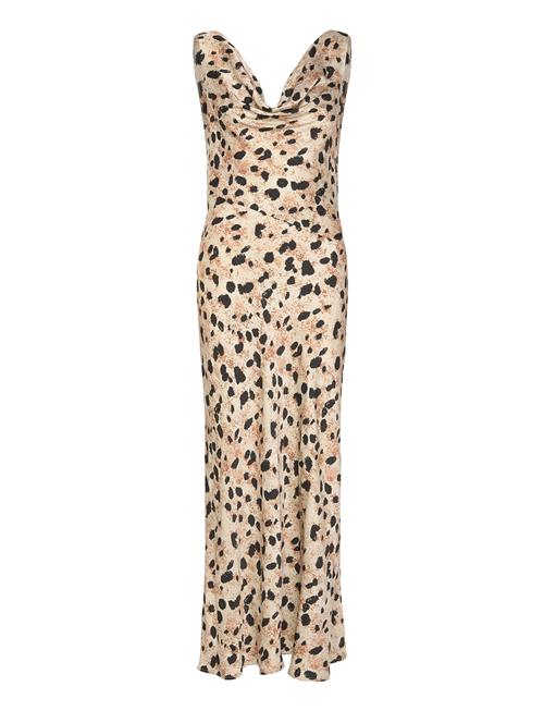 Disa Satin Dress Twist & Tango Patterned