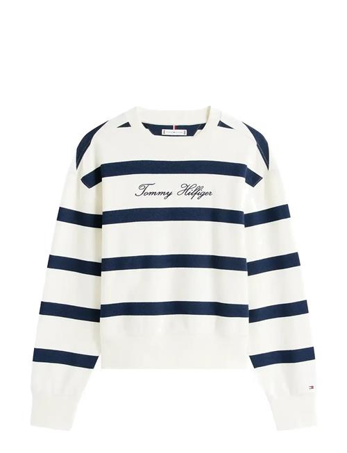 Script Reg Pique Swtshrt Tommy Hilfiger White