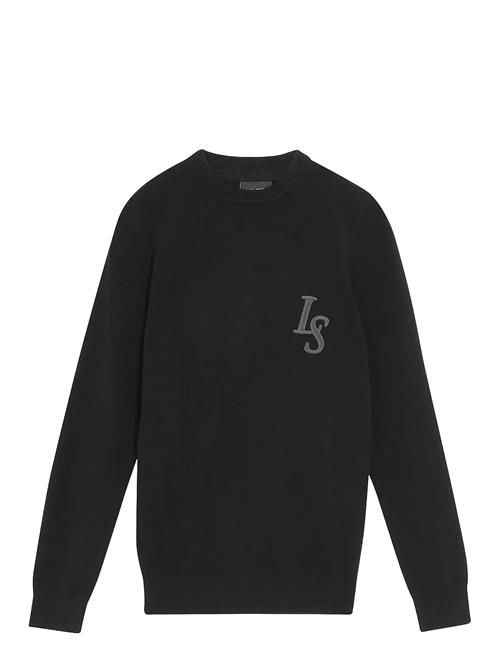 L&S Monogram Crew Neck Jumper Lyle & Scott Brown
