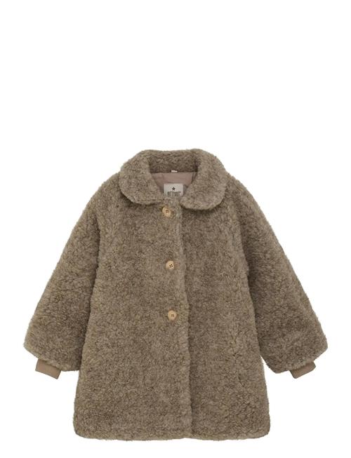 Coat Wool Teddy W. Lining Huttelihut Beige