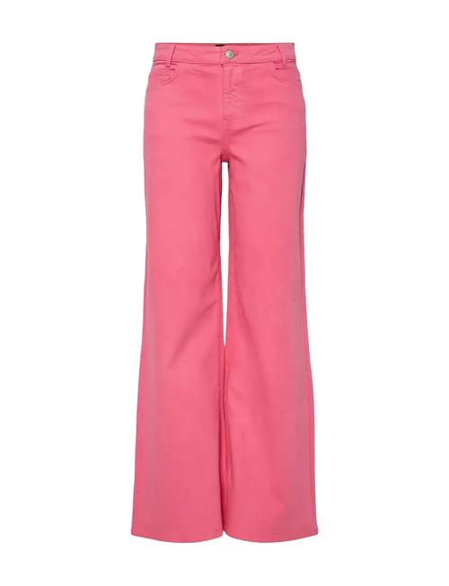 Pcsvala Mw Wide Denim Jeans Pieces Pink