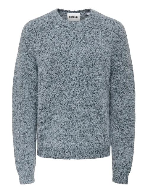 Onsnoah Ds Crop Ls Crew Knit Extnd ONLY & SONS Blue