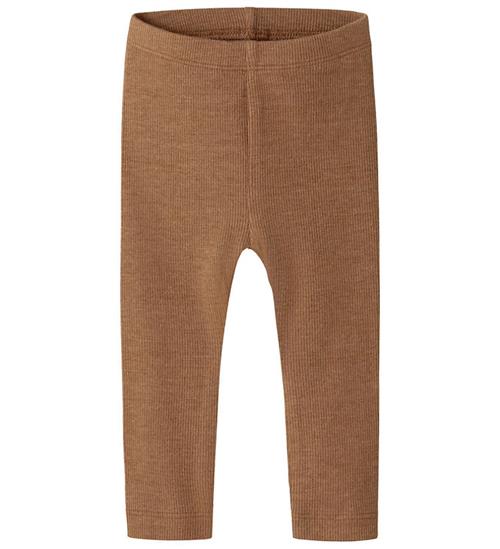 Name It Leggings - Rib - NbnKab - Toasted Coconut/Melange