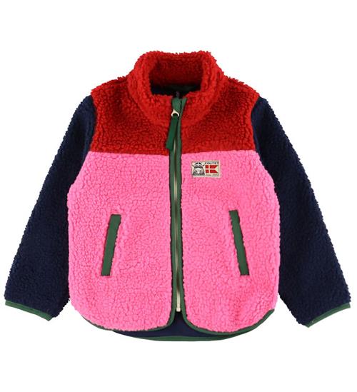 Danefæ Fleecejakke - - Danebaever - Red/Navy/Spicy Pink