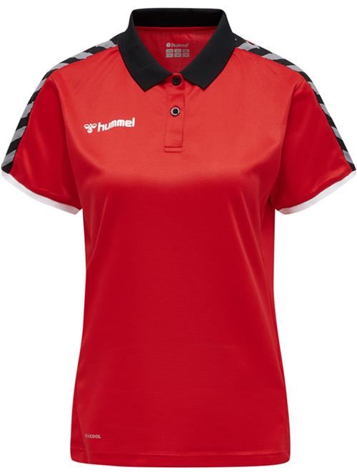 Hummel Funktionsbluse 'Authentic'  grå / rød / sort / hvid