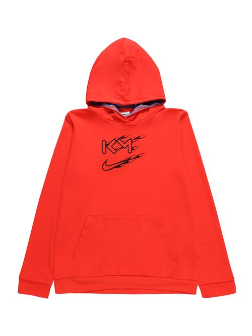 NIKE Sportsweatshirt 'Kylian Mbappé'  orangerød / sort