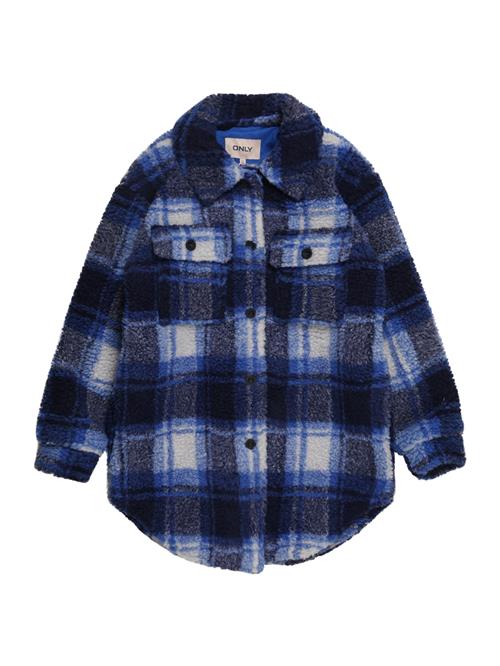 ONLY GIRLS Overgangsjakke 'Camilla'  blå / mørkeblå / hvid
