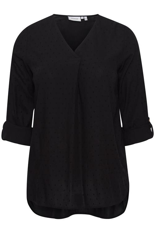 Fransa Curve Bluse 'Coya'  sort