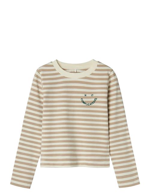 Nkflopine Ls Slim Short Top Name It Beige